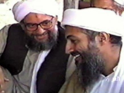 أيمن الظواهري مع أسامة بن لادن