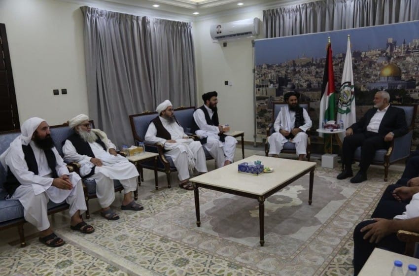 طالبان مع إسماعيل هنية